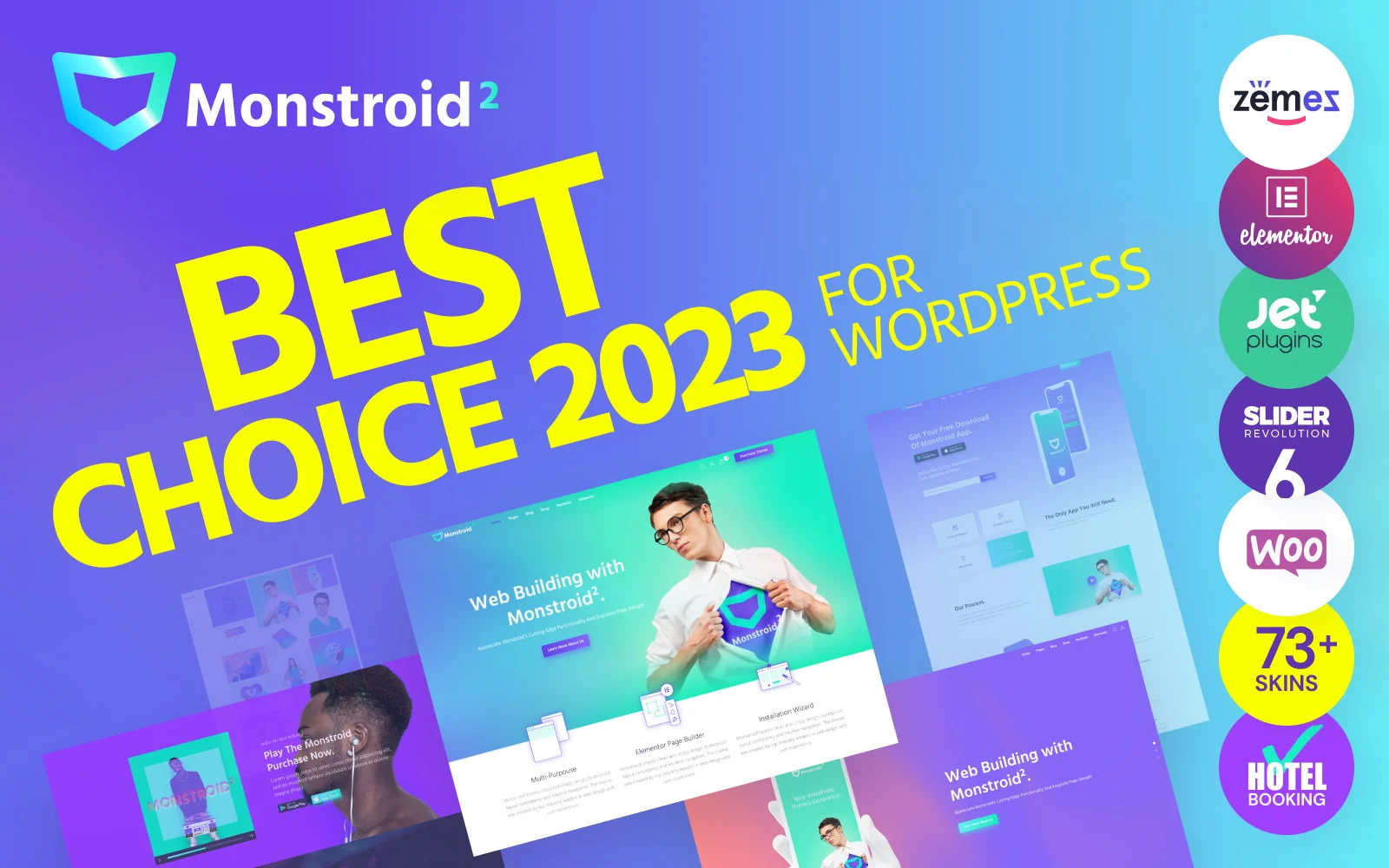Monstroid2多用途模块化WordPress Elementor主题